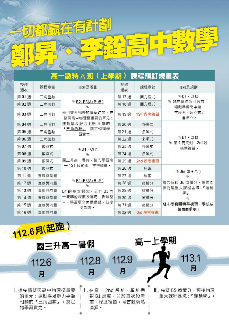 李紹陽高一數特A7